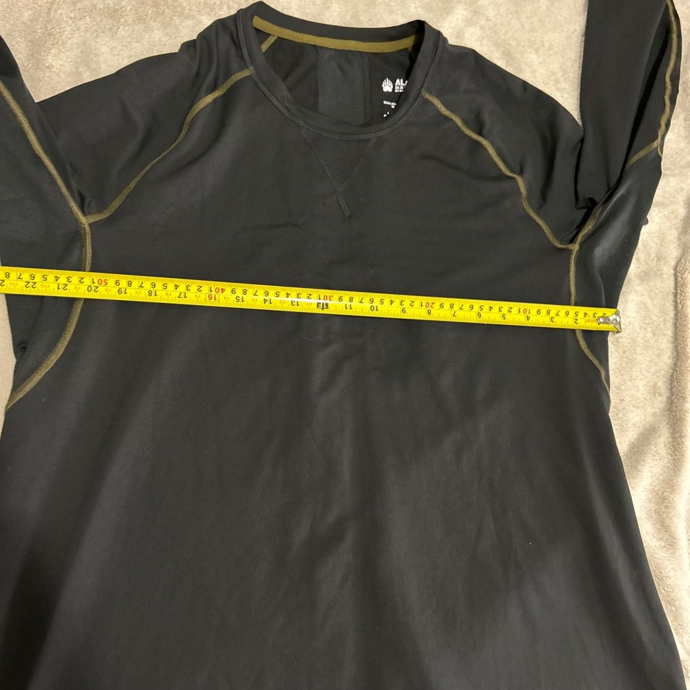 Alaskan Hardgear Duluth Base Layer Mens XL Black Long Sleeve Thumbhole Shirt - Picture 7 of 9